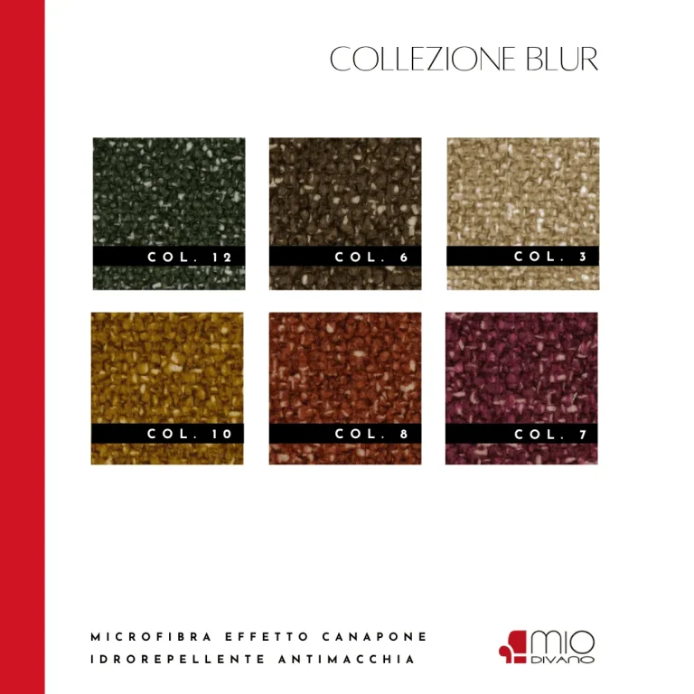 Campionario tessuti e colori MioDivano, tavola 22 Campionario tessuti e colori MioDivano, tavola 22