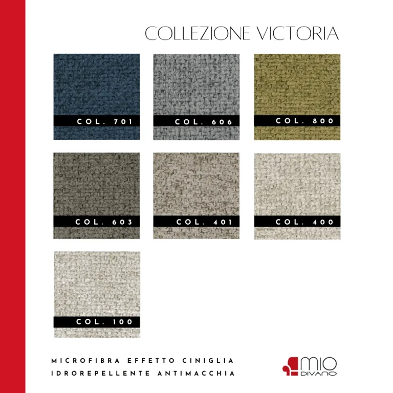 Campionario tessuti e colori MioDivano, tavola 25 Campionario tessuti e colori MioDivano, tavola 25