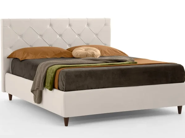 Letto classico Atlas singolo/matrimoniale in tessuto - foto 1 di 4