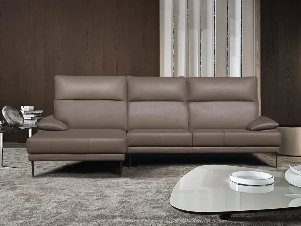 Divano con chaise longue modello Domino - foto 1 di 20