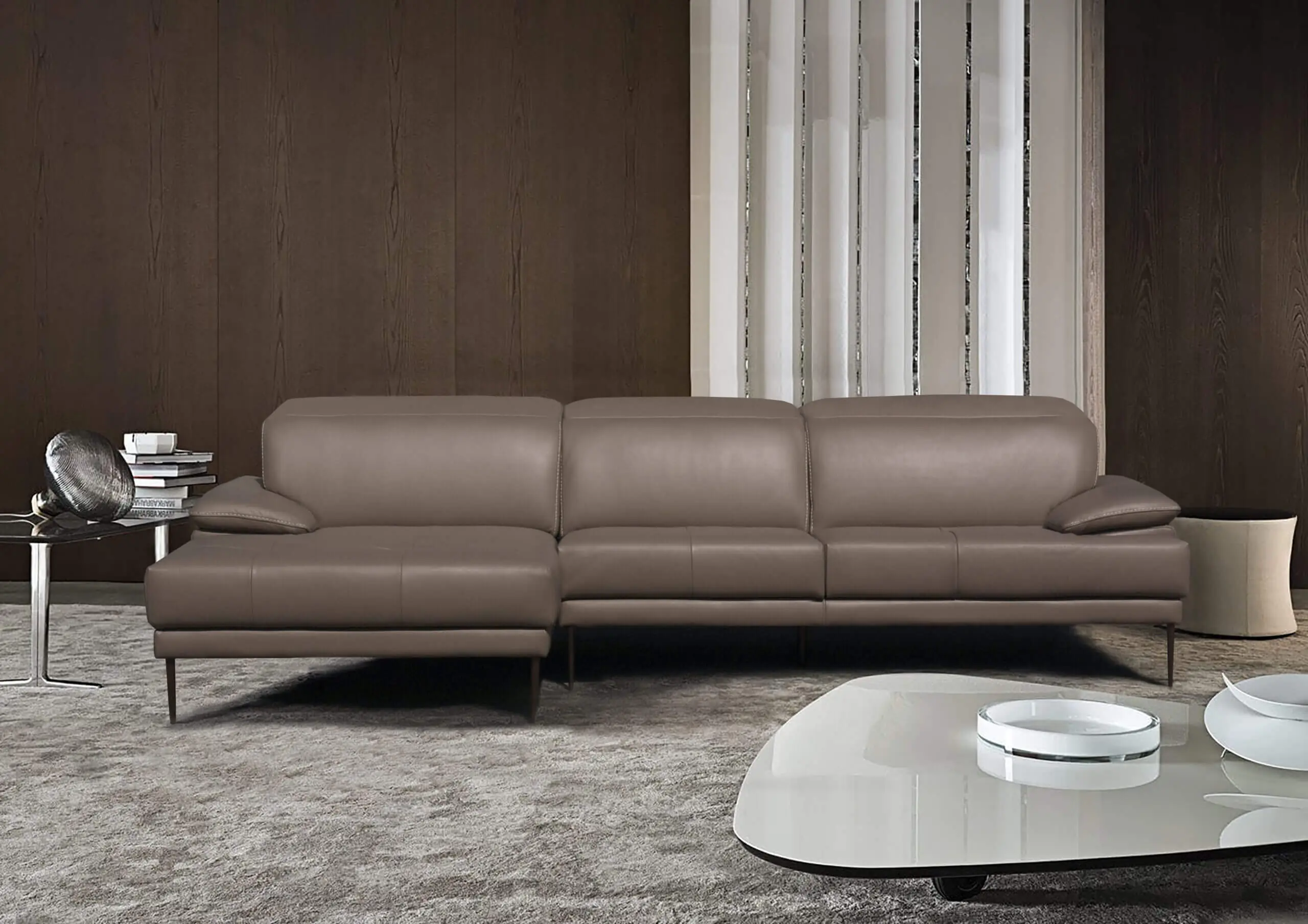 Divano con chaise longue modello Domino - foto 17 di 20 Divano con chaise longue modello Domino - foto 17 di 20