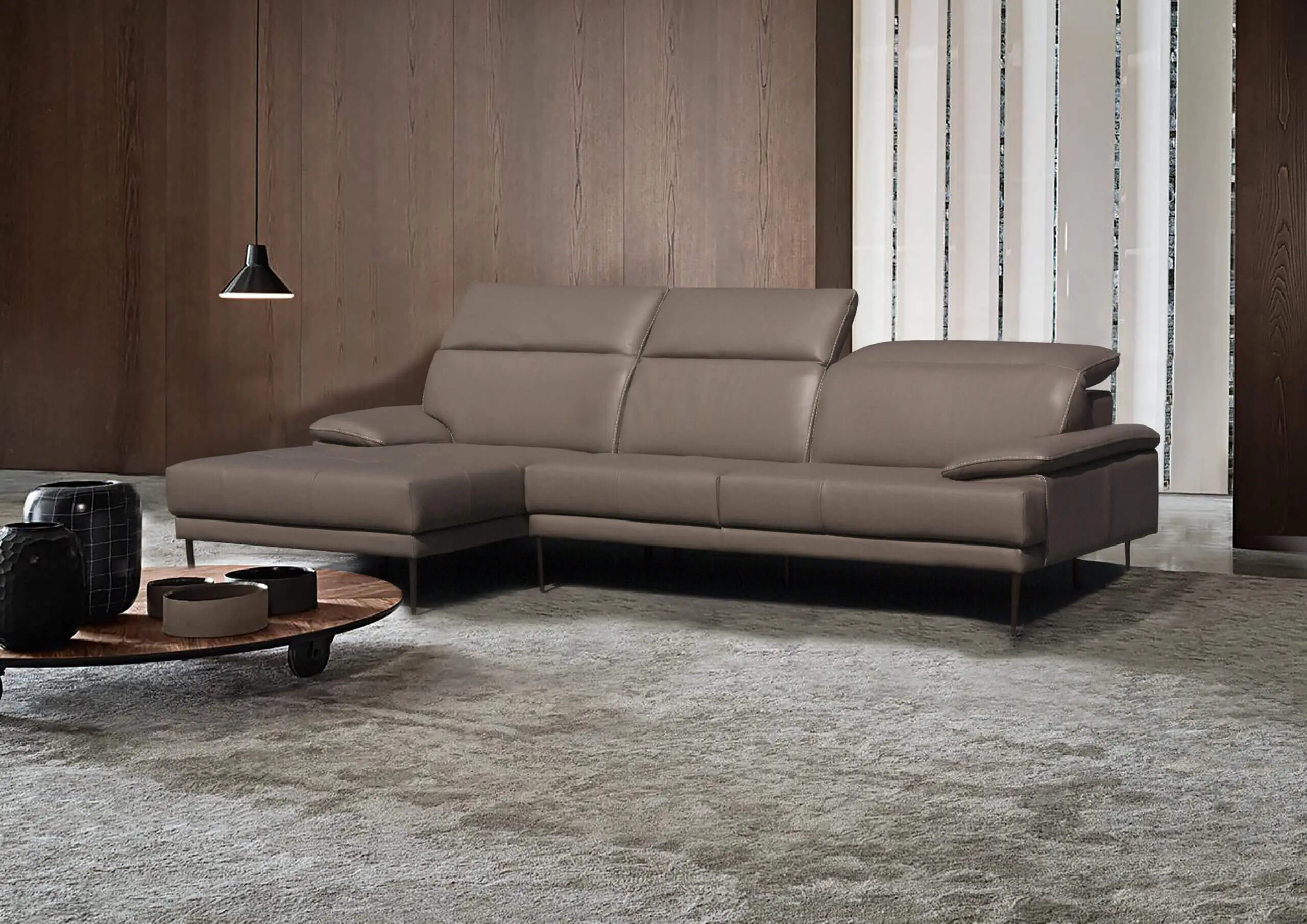 Divano con chaise longue modello Domino - foto 18 di 20 Divano con chaise longue modello Domino - foto 18 di 20