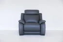 Poltrona con recliner elettrico in Vera Pelle modello Jean - foto 1 di 3
