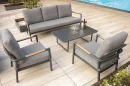 Mauritius Set completo da esterno con divano tre posti, 2 poltrone e tavolino outdoor - foto 1 di 4