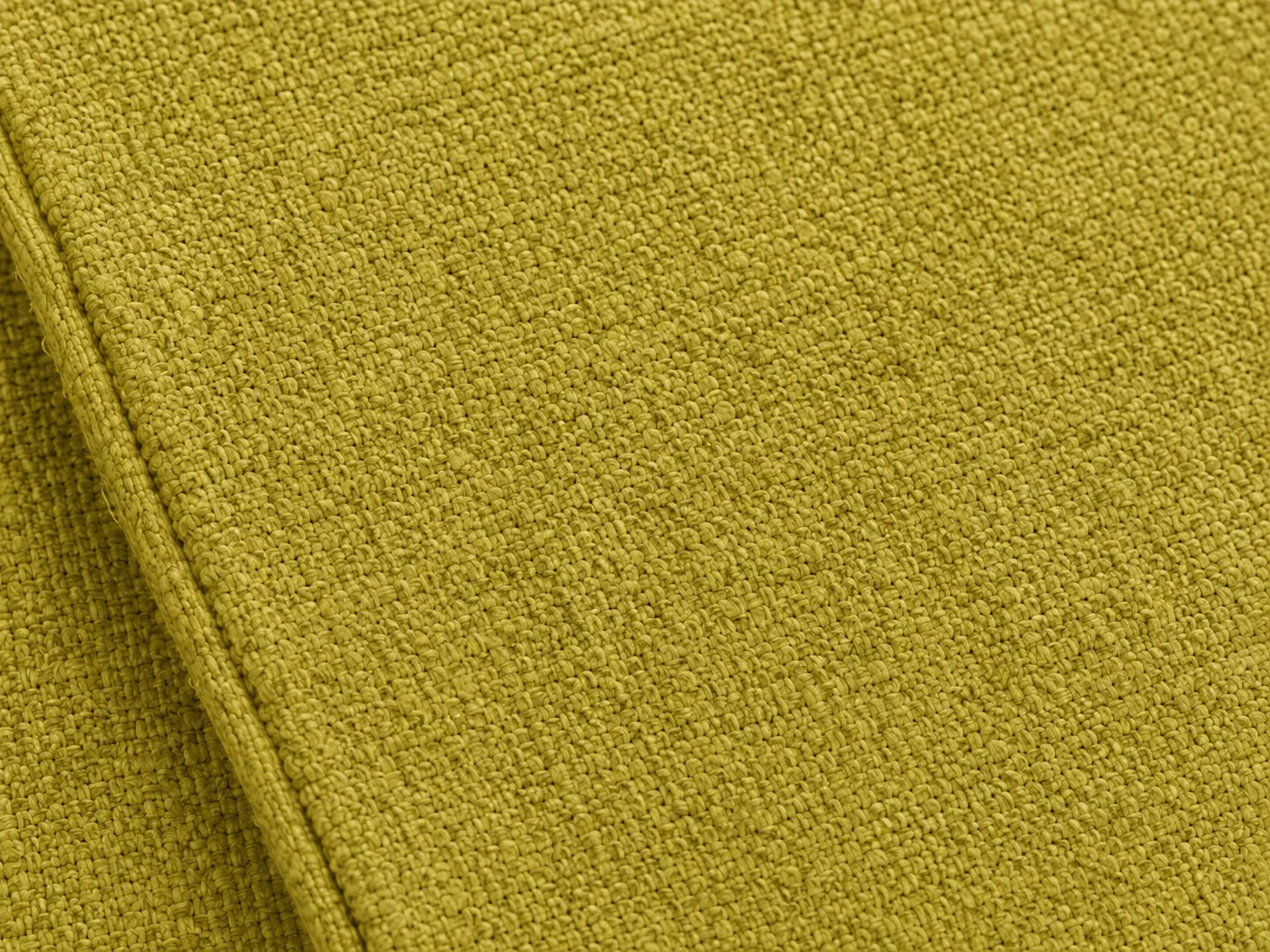 Divano Arcadia giallo, dettaglio del rivestimento Divano Arcadia giallo, dettaglio del rivestimento