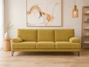 Divano Arcadia giallo, vista frontale