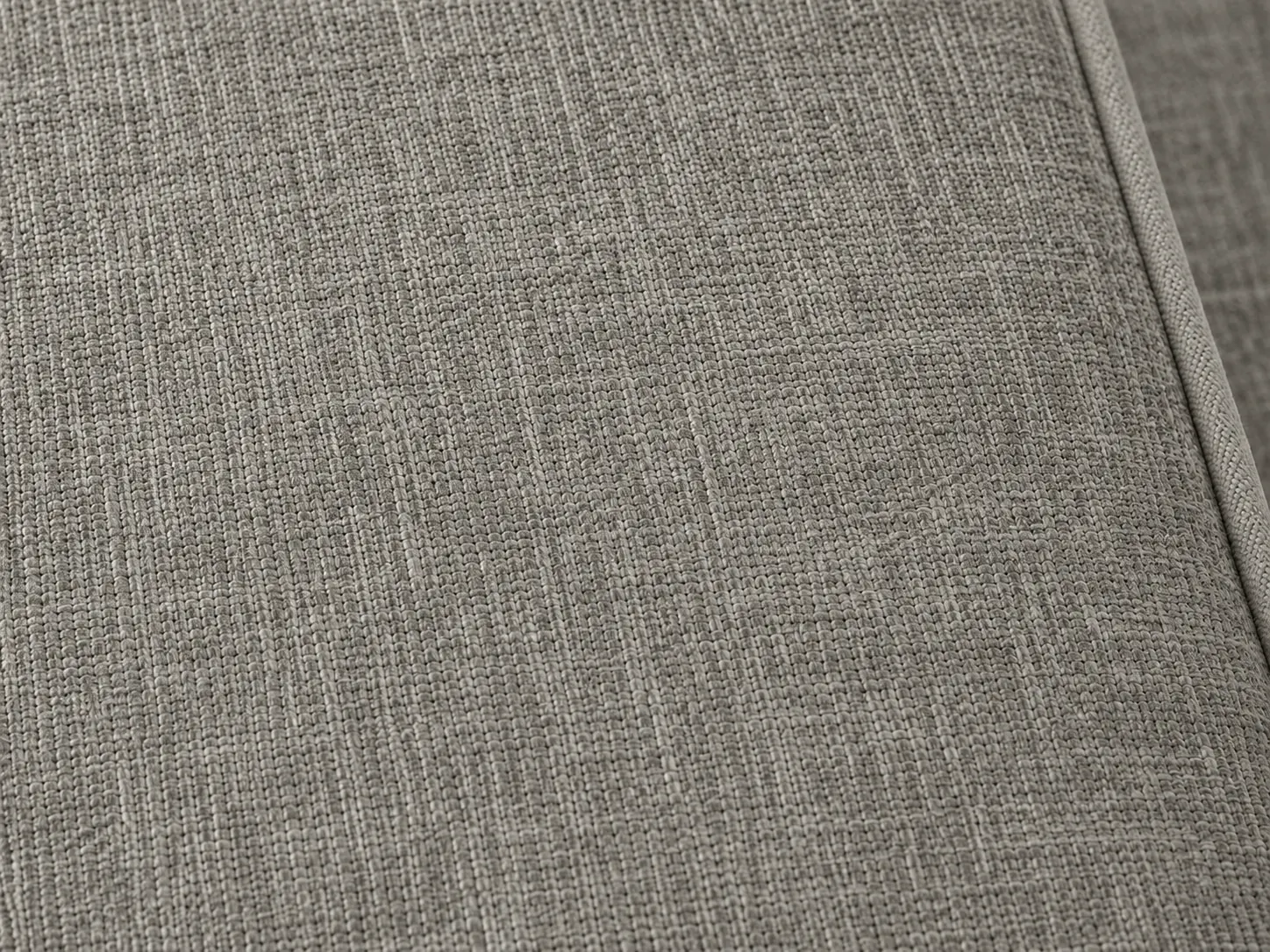 Divano Astra grigio, dettaglio del rivestimento Divano Astra grigio, dettaglio del rivestimento