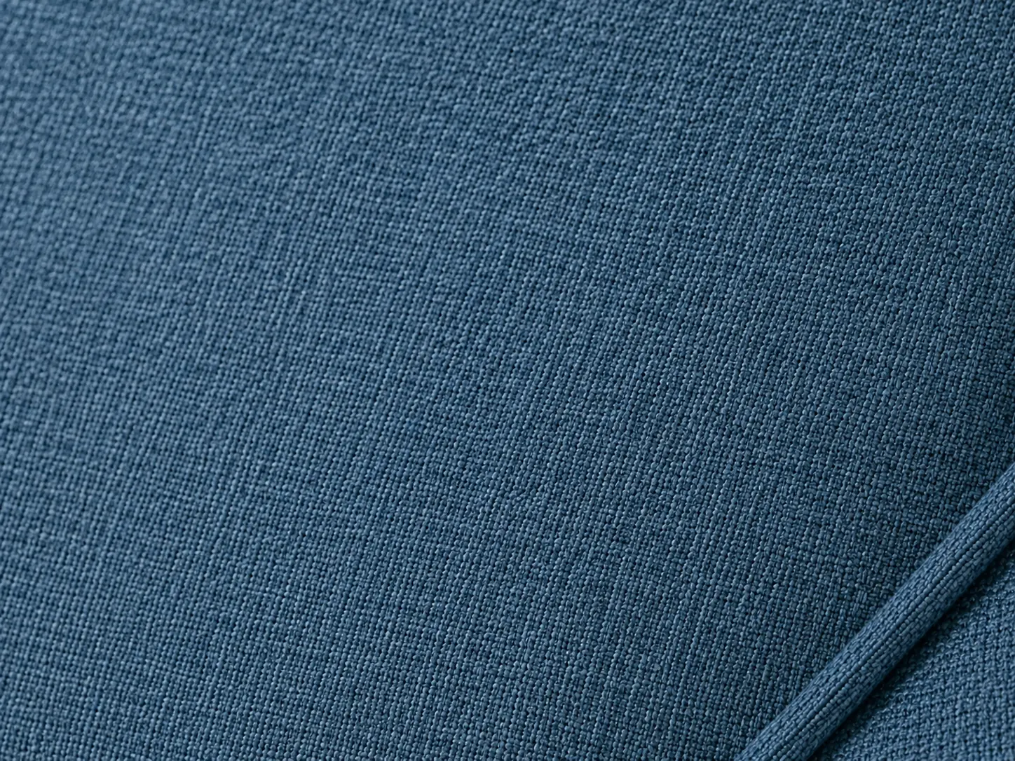 Divano Athena blu, dettaglio del rivestimento Divano Athena blu, dettaglio del rivestimento