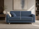 Divano Cassia blu, vista frontale