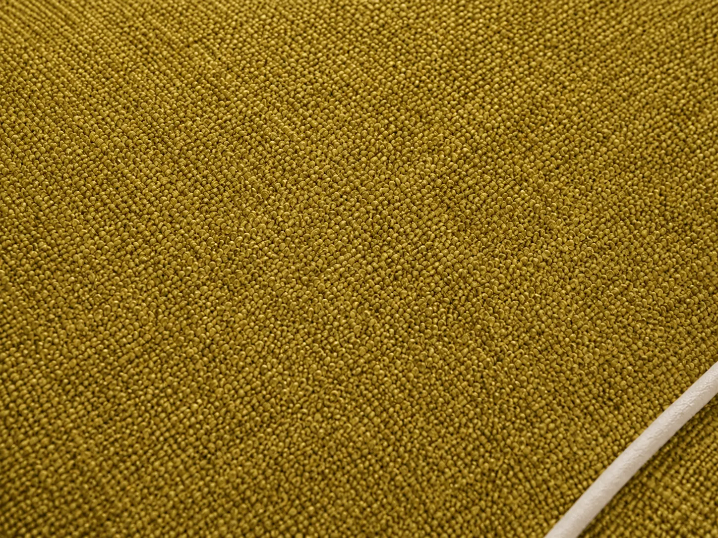 Divano Cassia giallo, dettaglio del rivestimento Divano Cassia giallo, dettaglio del rivestimento