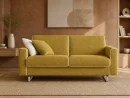 Divano Cassia giallo, vista frontale