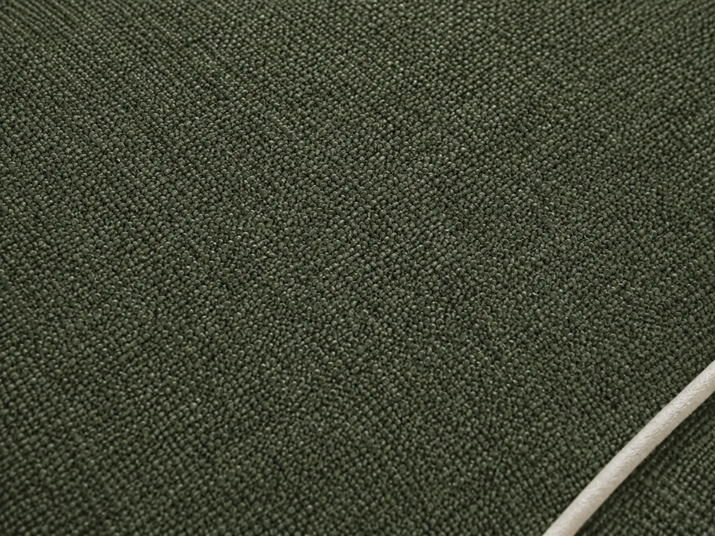Divano Cassia verde, dettaglio del rivestimento Divano Cassia verde, dettaglio del rivestimento