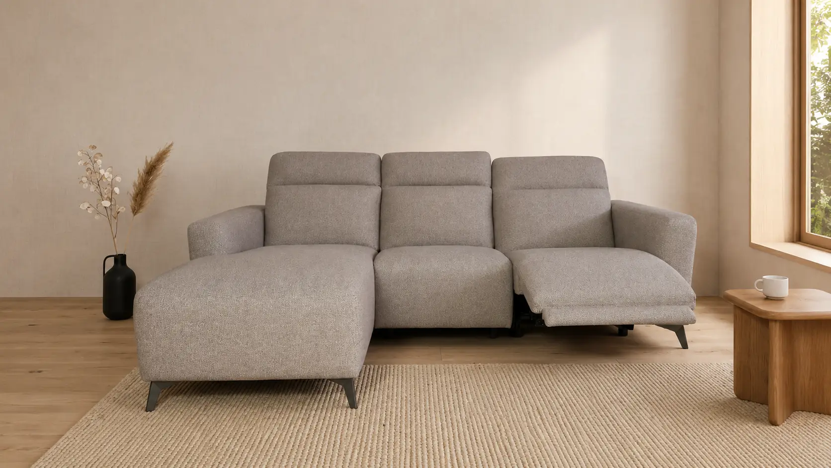 Samuel Divano tre posti con chaise longue e recliner elettrico - foto 5 di 5 Samuel Divano tre posti con chaise longue e recliner elettrico - foto 5 di 5