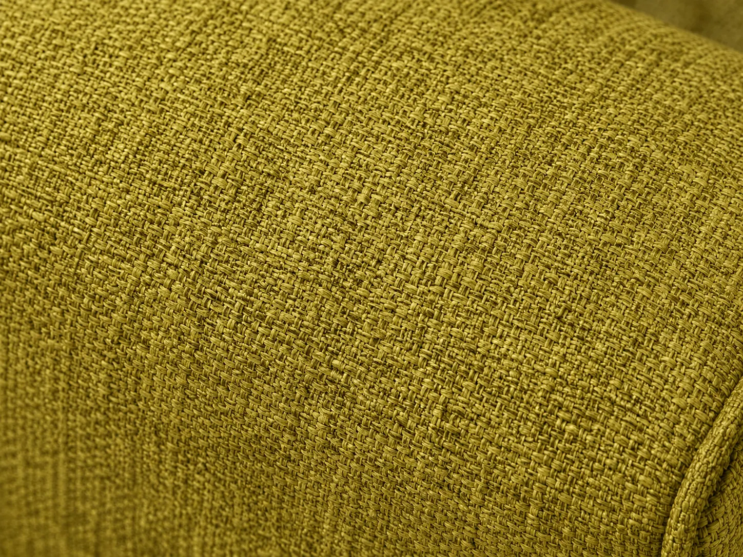 Divano Elenor giallo, dettaglio del rivestimento Divano Elenor giallo, dettaglio del rivestimento