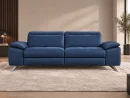 Divano Genius blu, vista frontale