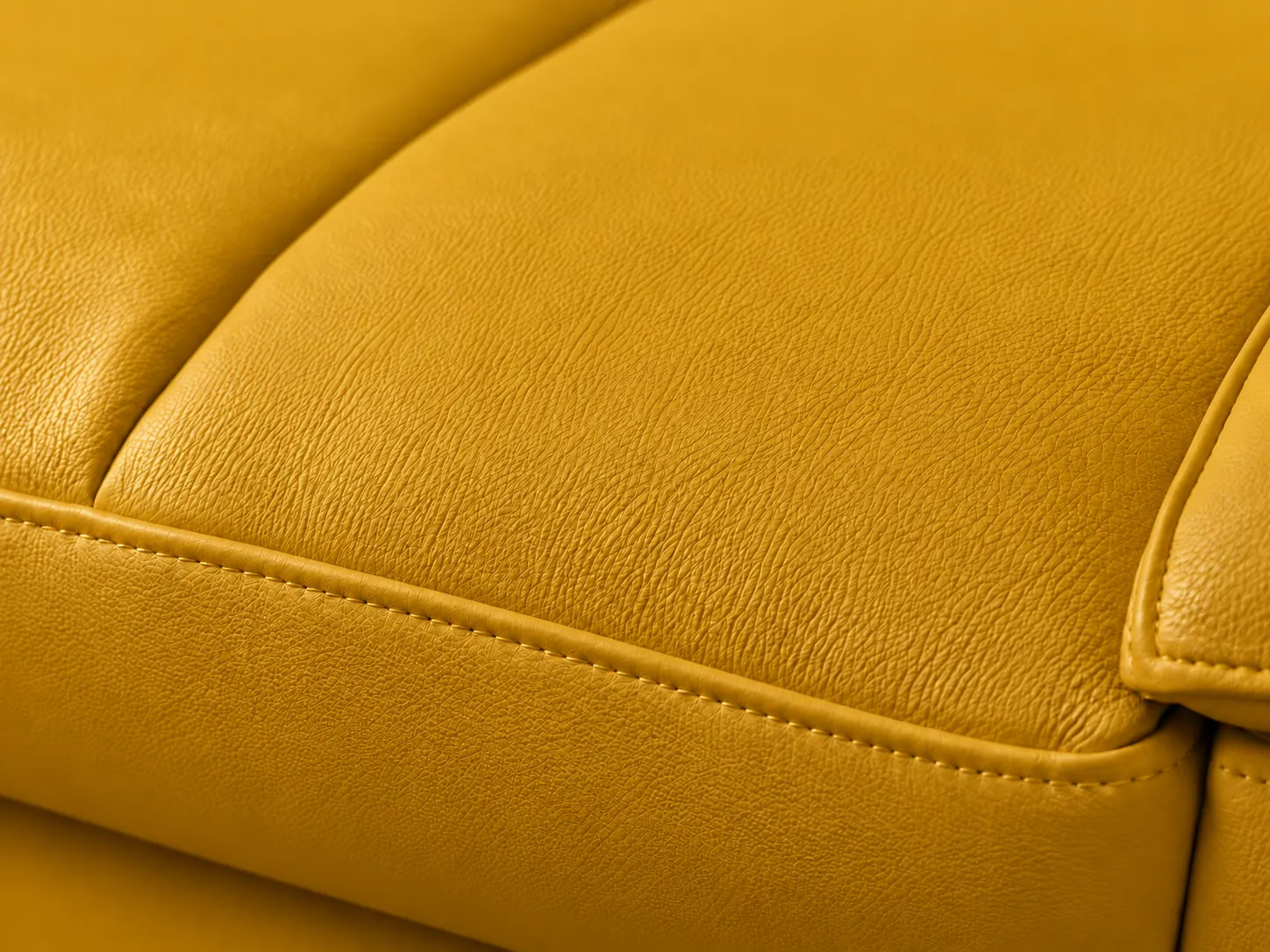Divano Genius giallo, dettaglio del rivestimento Divano Genius giallo, dettaglio del rivestimento