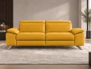 Divano Genius giallo, vista frontale