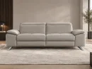 Divano Genius grigio, vista frontale