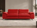 Divano Genius rosso, vista frontale