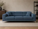 Divano Jessie blu, vista frontale
