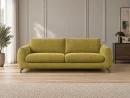 Divano Mango giallo, vista frontale
