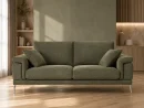 Divano Melbourne verde, vista frontale