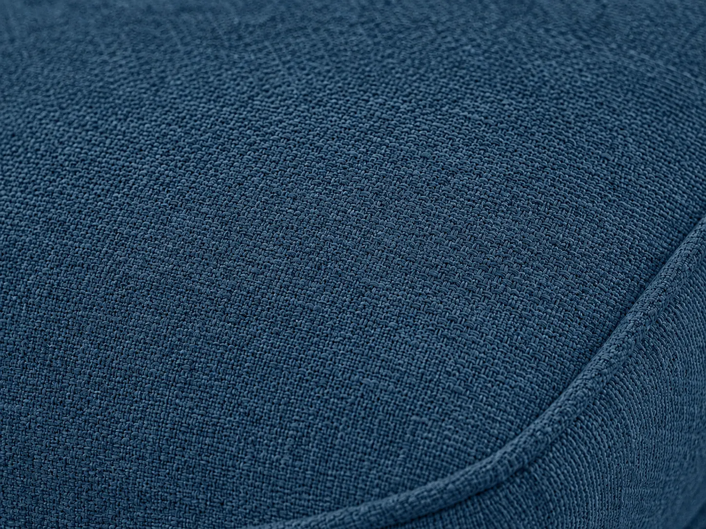 Divano Melvin blu, dettaglio del rivestimento Divano Melvin blu, dettaglio del rivestimento