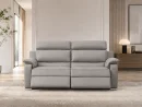 Divano Mercury grigio, vista frontale