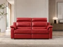 Divano Mercury rosso, vista frontale