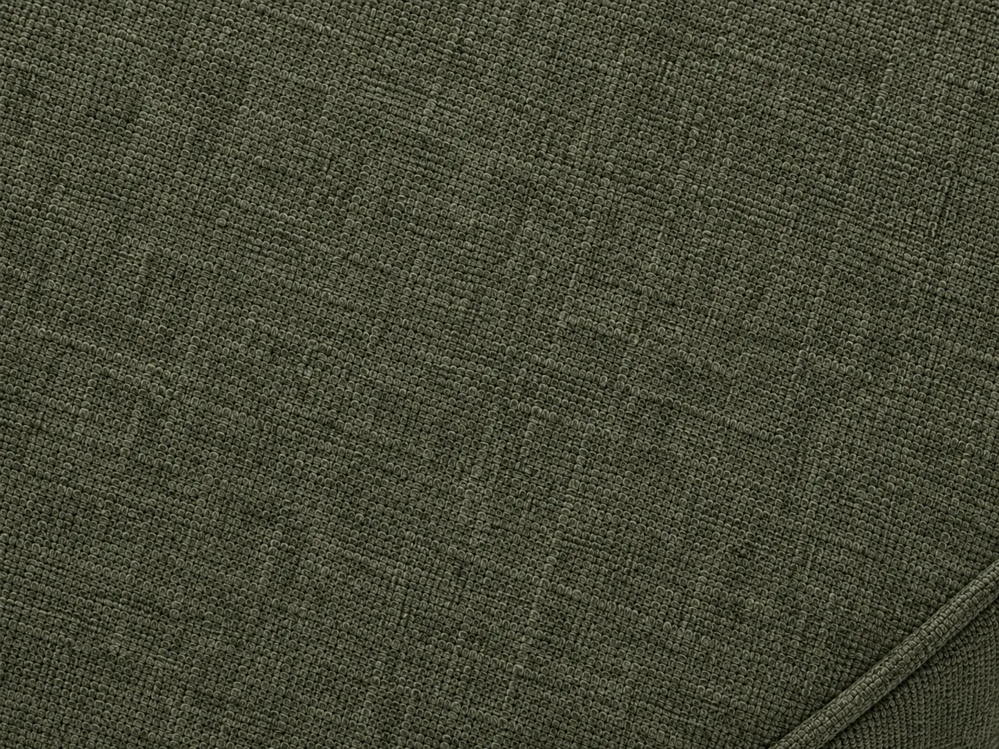 Divano Raffaello verde, dettaglio del rivestimento Divano Raffaello verde, dettaglio del rivestimento